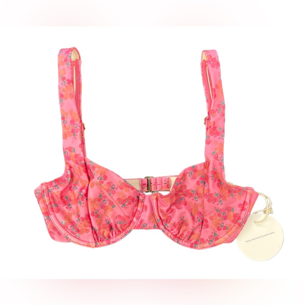 NWT PEONY Pomegranate Balconette Bikini Top - 6 - Picture 2 of 5